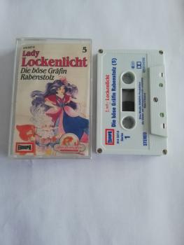 Lady Lockenlicht Folge 5 Die böse Gräfin Rabenstolz 5-fach Silber geschraubt Weiß mit Rot Blauen Druck 514227.0 Europa(Teil des Seitencovers fehlt)